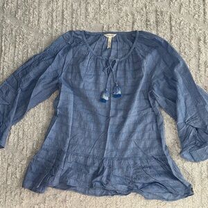 Matilda Jane Blue Textured Blouse